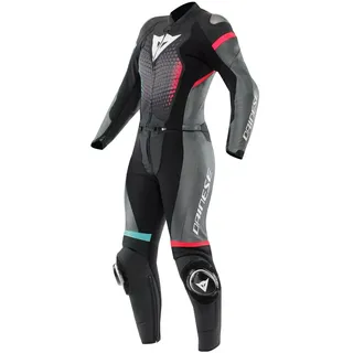 Dainese Fulminea Lady 2tlg. Lederkombi, black/anthracite/white, Gr. 40 (itl. 46)