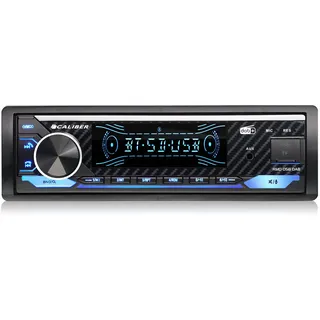 Caliber Autoradio DAB Plus & Bluetooth, 1-DIN, Freisprecheinrichtung, 4x100W, Multicolour, inkl. DAB+ Antenne & externem Mikrofon (RMD058DAB)