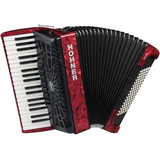Hohner Bravo III 96 Silent Key Akkordeon Rot