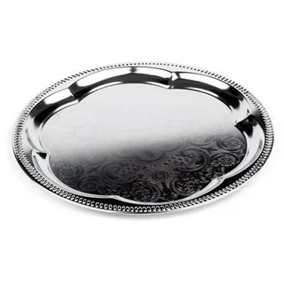 APS Servierplatte silber 35,0 x 35,0 cm, 1 St.
