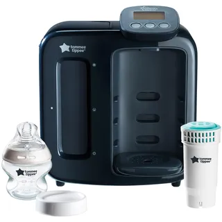 Tommee Tippee Perfect Prep Gerät, Instant-Babyflaschen-Zubereiter mit antibakteriellem Filter, frische Säuglingsnahrung in 2 Minuten, Schwarzblau