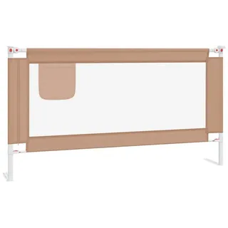 furnicato Bettschutzgitter Bettgitter 160 x 25 cm Taupe mit verstellbarer Höhe 70-95 cm (1 St) grau 25 cm x 95 cm x 25 cm
