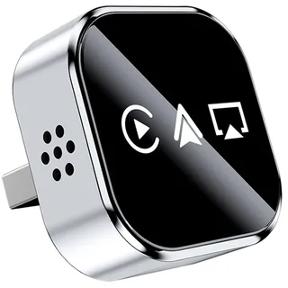 3-in-1 CarPlay Wireless Adapter für iPhone – Wireless CarPlay + Mirror Link + Plug & Play, Mini &Stabiler USB/Type-C Car Play Adapter,Unterstützt iOS 10+ & Alle Fahrzeuge mit Kabel-CarPlay ab 2016 (B)