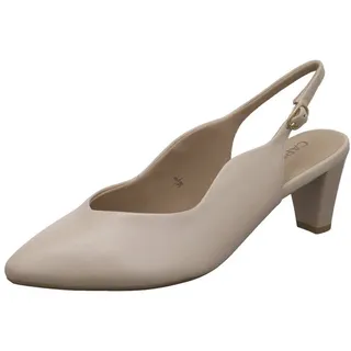 CAPRICE Slingpumps Leder Beige 39