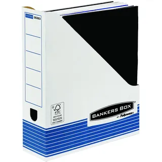 Bankers Box Archiv-Stehsammler A4 Weiß/Blau 10 St.