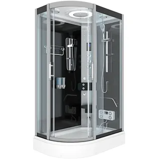 AcquaVapore Duschkabine Komplettdusche Fertigdusche Dusche D60-73T1L 120x80 cm ohne 2k Scheiben Versiegelung