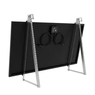 SunEnergyXT Solarmodulhalterung 3-in-1 (silber) für Balkonkraftwerk - Balkon, Terasse, Flachdach