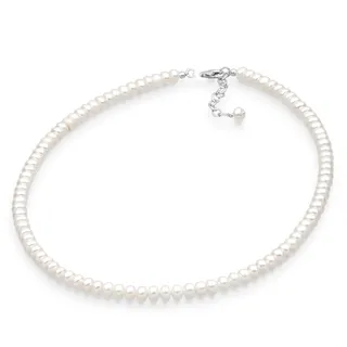 Elli Halskette Damen edel klassisch mit Süßwasserperlen 925 Sterling Silber