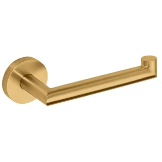Brillantbad BABLO Papierrollenhalter ohne Deckel Messing Gold matt 70x175x55 mm für Bad & WC >> zum Bohren oder Kleben*