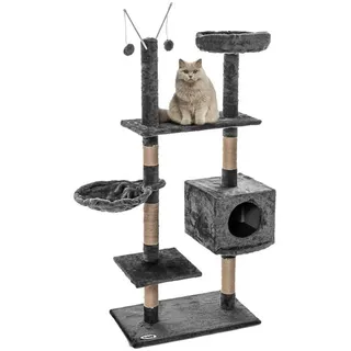 Estexo Katzenkratzbaum Kratzbaum 150 cm grau