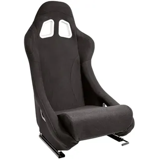AUTO-STYLE Sportsitze 'BH' - Schwarz - Feste Rückenlehne - inkl. Laufschienen