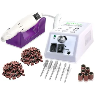 Fußpflegegeräte Set mit 100 Schleifbänder in feiner Körnung