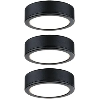 Paulmann Möbel Set Pukk 3x3W 210lm 12/230V 2700K Kunststoff/Schwarz