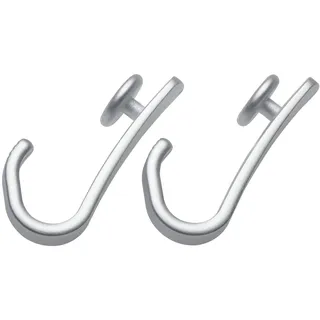 Sealskin Ersatz-Haken für Easy-Roll Duschvorhangstange, 12 Stück, Farbe: chrom matt, 251160205