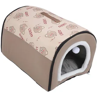 HEEPDD Innen Warm Warme Hundehöhle Betthaus, Weiche Flanell Oxford Stofftausthöhle Alle Jahreszeit (XL)