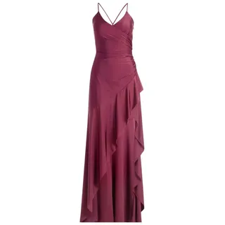 Vera Mont Abendkleid mit Volant in Prune Wine | Gr.: 38