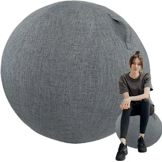 HYLDM 55/65/75 cm Yoga Ball Hülle, Schutzhülle Für Gymnastikball, Balanceball-Abdeckung Staubdicht Faltbar Sitzbälle Stoff Bezug Für Balance, Stabilität, Fitness,005,55cm