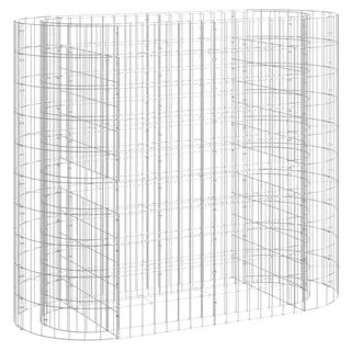 vidaXL Gabionen-Hochbeet Verzinktes Eisen 120x50x100 cm