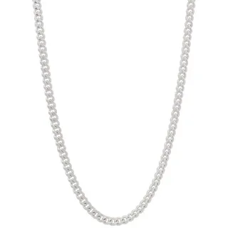 HOPLO Panzerkette Silberkette Panzerkette Länge 40cm - Breite 1,2mm - 925 Silber, Made in Germany silberfarben 40 cm Damenkette eng