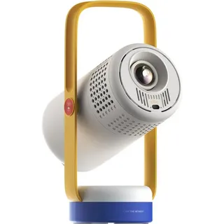 XGIMI Vibe One (mit Akku) Portabler Projektor (1920 x1080 (1080P) px, Google TV mit Netflix, 160°-Standfuß mit Tragegriff) blau