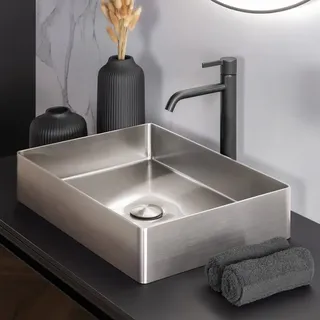 Neoro n40 Aufsatzwaschtisch B: 55 H: 12 T: 35 cm, BN0736BS,