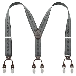 KANGDAI Hosenträger für Herren Breit Y Style 3.5 CM Mit Sehr 6 Starke Metall Clip Durable Elastic Verstellbare Hosenträger Geschenkbox für Herren und Damen - Einheitsgröße