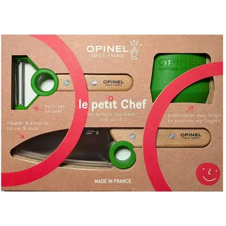 Opinel LE PETIT CHEF Kinder Küchen-Set 3-tlg. Grün