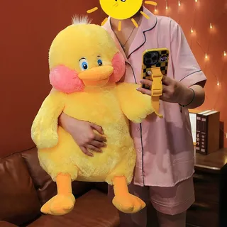 360Home Kinderspielzeug kissen kleine gelbe ente puppe schlaf kissen Gelb 75cm - Gelb