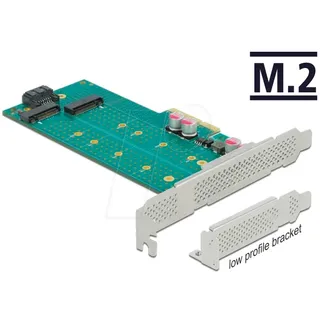 DeLock 89047 PCI-Express Karte M.2 - M.2 Card / SATA 6Gb/s Low-Profile