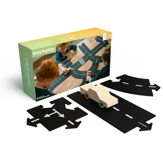 Boni-Shop Rennbahn-Auto Waytoplay Spielzeug Rennstrecke + 1 Auto, Geschenkset