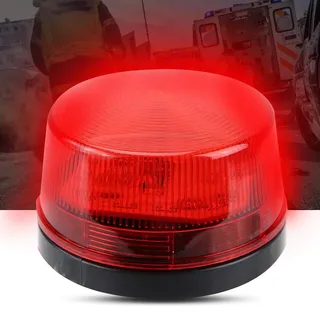 Profi- Signalleuchte Rote LED-Notblitz-Blinklicht-Verkehrswarnsignal-Blinklicht für Verwendung in Innenräumen oder Warnleuchte für Party-Neuheiten(24V)