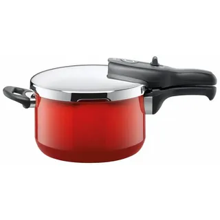 Silit Schnellkochtopf T-Plus 4500 ml + Einsatz Silargan Rot