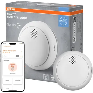 Osram SMART+ Rauchwarnmelder mit WiFi-Steuerung Weiß 2 St.