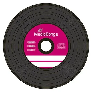MediaRange Vinyl-Look CD-R 700MB/80Min (2x 50er-Spindel) (100x), Optischer Datenträger