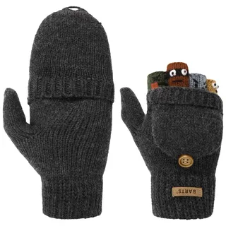 Barts Puppet Kinderhandschuhe Fingerlos Handschuhe Strickhandschuhe (3 HS - anthrazit) - 3