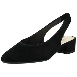 Gabor Slingpumps Leder Schwarz 38,5