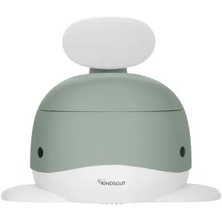 Kindsgut Kinder-Töpfchen, Babytopf WC/Klo, kinderfreundliches Wal-Design und dezente Farben, Toiletten-Training, Pistazie