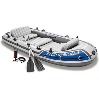 Intex Excursion 5 Set + Paddel + Handpumpe + Sitzkissen