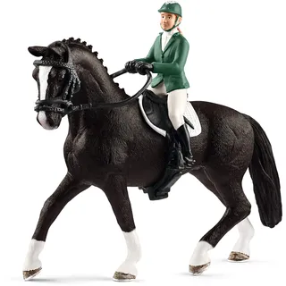 SCHLEICH 42358 Springreiterin mit Pferd, für Kinder ab 5 Jahren, Horse Club - Spielset