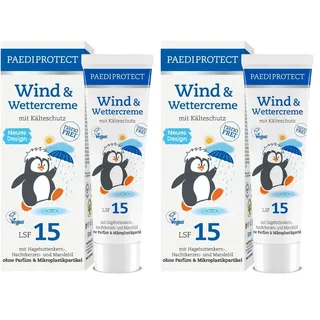 PAEDIPROTECT Wind & Wettercreme für Babys 30 ml, Pflegelotion Kinder & Erwachsene mit LSF 15, mit Hagebutte zum Schutz vor Kälte, Wind, Nässe, Wundschutzcreme zur Beruhigung gereizter Hautstellen