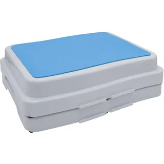 Trittstufe stapelbar weiß 50 x 40 cm - 2er Set - Antirutsch Badezimmer Tritthocker - Dusche Einstiegshilfe Badewanne Aufstiegshocker Hochstufe Stufenhocker rutschfest für Senioren und Kinder