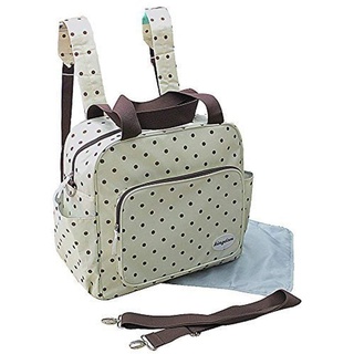 GMMH 2 TLG Baby Farbe Wickeltasche Pflegetasche Windeltasche Babytasche Reise Farbauswahl (Creme)