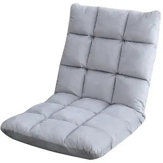 Gästebett mit Rückenlehne, verstellbar, gepolstert - Hellgrau