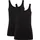 2P Unterhemd 2er-Pack für Damen 000 Schwarz 46
