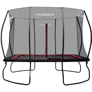 Hudora 4square Trampolin 215 x 305 cm inkl. Sicherheitsnetz schwarz