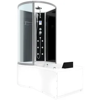 AcquaVapore Kombination Whirlpool Dusche K50-R31-WP-EC Duschkabine Wanne 100x170