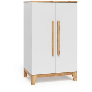 VitaliSpa Kinderkleiderschrank Malia 70 x 120 cm Eiche weiß