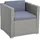 Gartensessel 70 x 70 x 63 cm grau