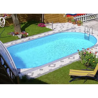 Steinbach Styria oval 625 x 360 x 150 cm blaue Poolfolie