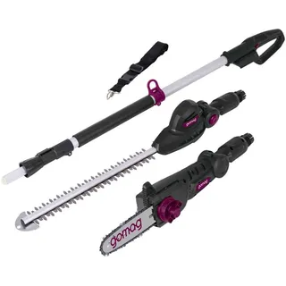 gomag GO-HHS410 Akku-Multifunktionsgerät 2in1 Heckenschere & Hochentaster
